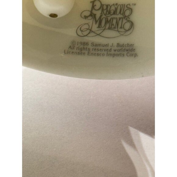 Rare Precious Moments Ceramic‎ Bell Autumn's Praise Enesco 1986 4” Tall - Picture 6 of 6